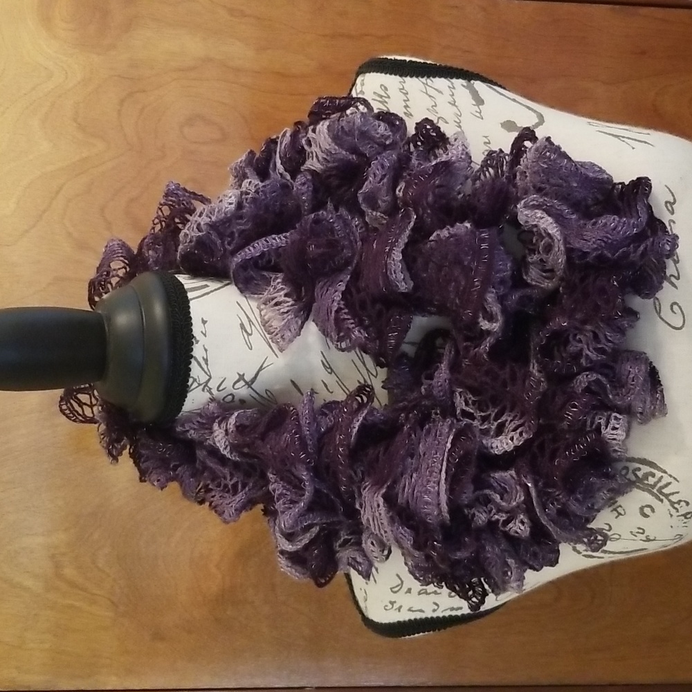 Hand crochet scarf